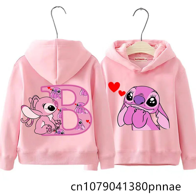 Sweat à Capuche Enfant Lilo et Stitch - Hoodie Mode Automne Hiver