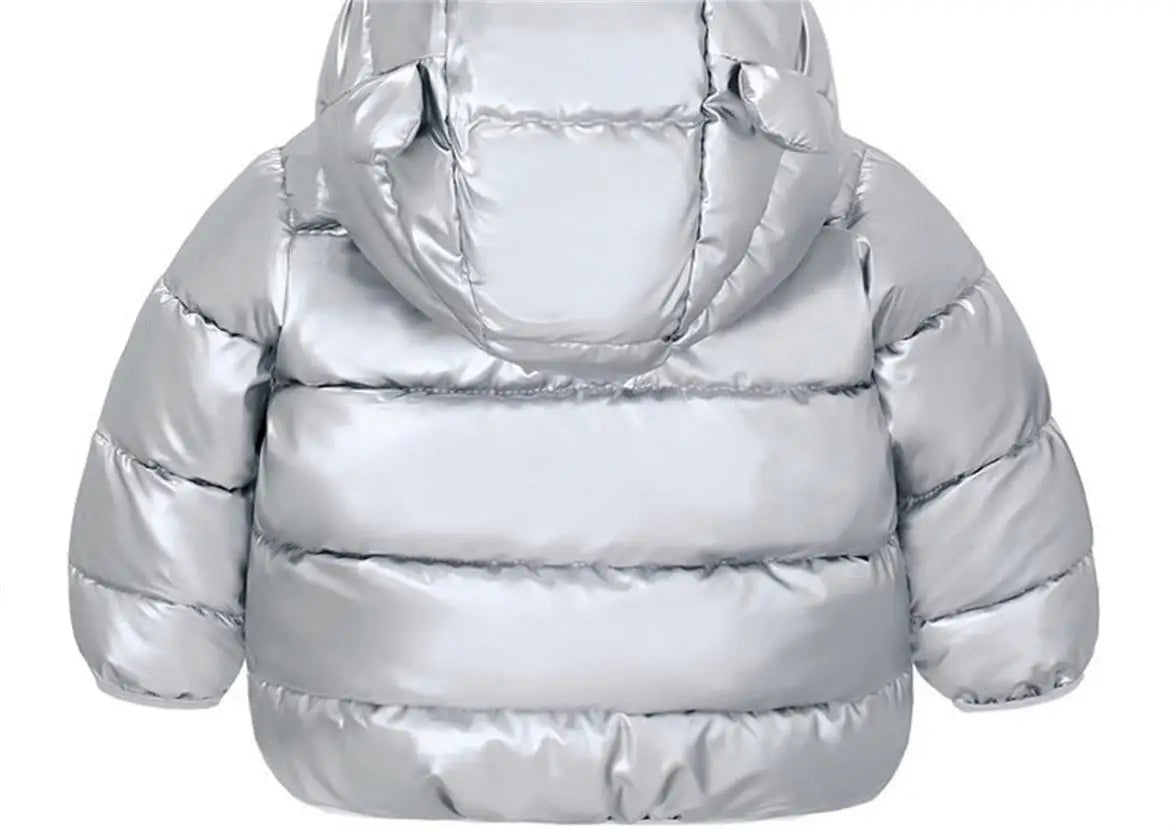 Doudoune Bébé Hiver avec Capuche Ours 🐻 – Chaude & Confortable (2 à 6 ans)