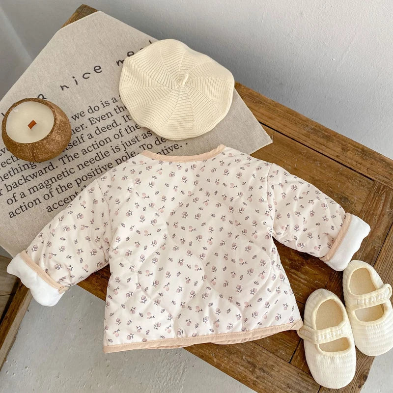 Cardigan Bébé Fille – Épais & Confortable | 0-3 ans | Automne & Hiver