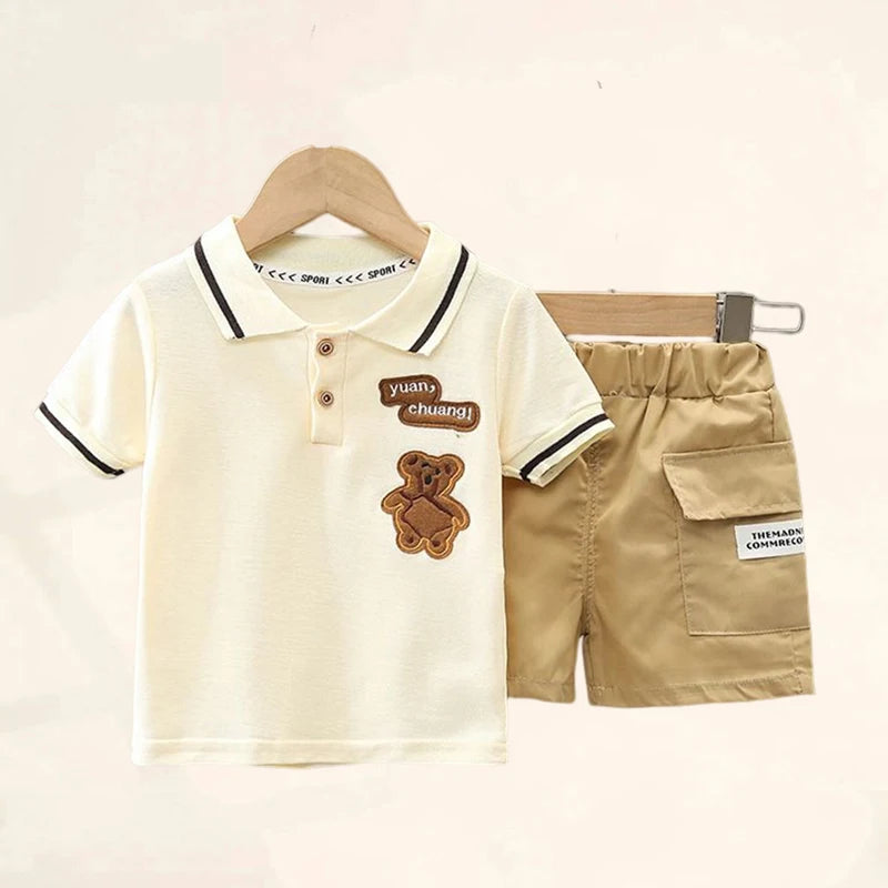 🔹 Nouveau titre optimisé :

Ensemble Été Garçon – T-shirt + Short | Tenue Bébé & Enfant (4-6 ans) – Style Casual et Confortable