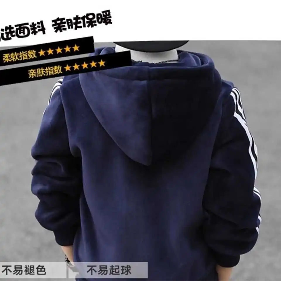 Ensemble Garçon 2 Pièces – Survêtement Chaud Coton (Sweat + Pantalon) – Automne / Printemps / Hiver (4-6 ans)