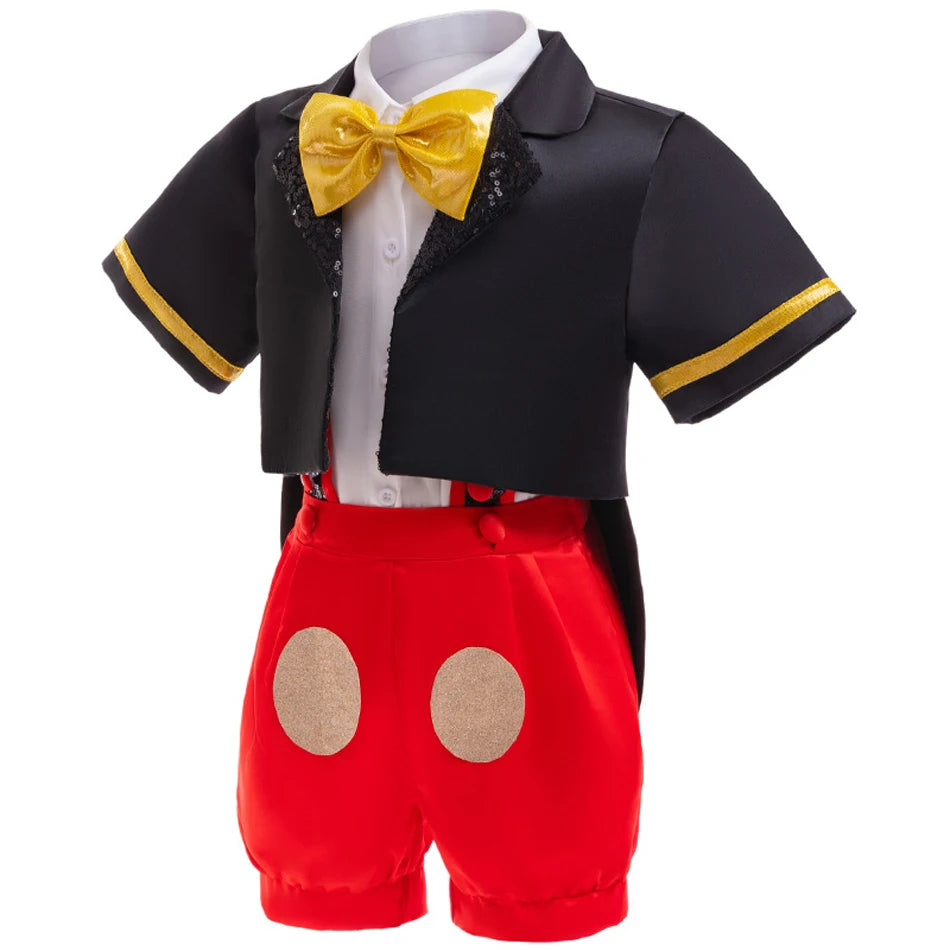 Déguisement Enfant Mickey – Costume Cosplay Anniversaire, Halloween & Fêtes (4-6 ans)