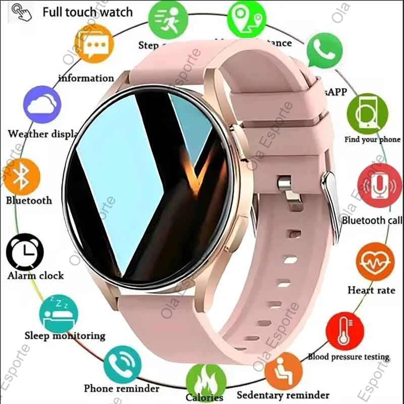 Montre Connectée Pro 1.39 Pouces - Appel Bluetooth, Cadrans Personnalisés, Musique, 6 Moniteurs Santé
