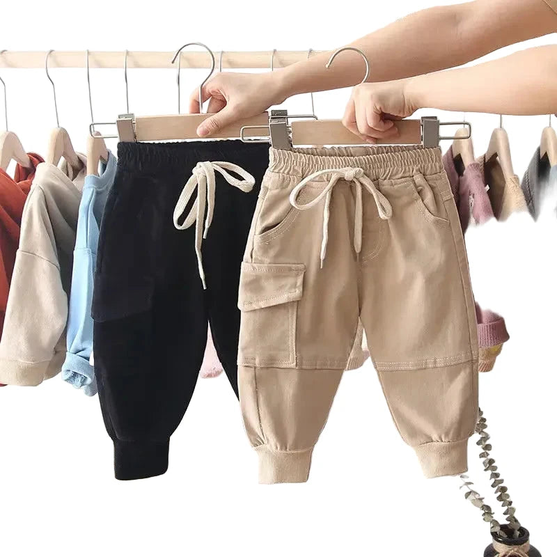 Pantalon Cargo Garçon 2-8 Ans - Sport Casual Enfant Uni
