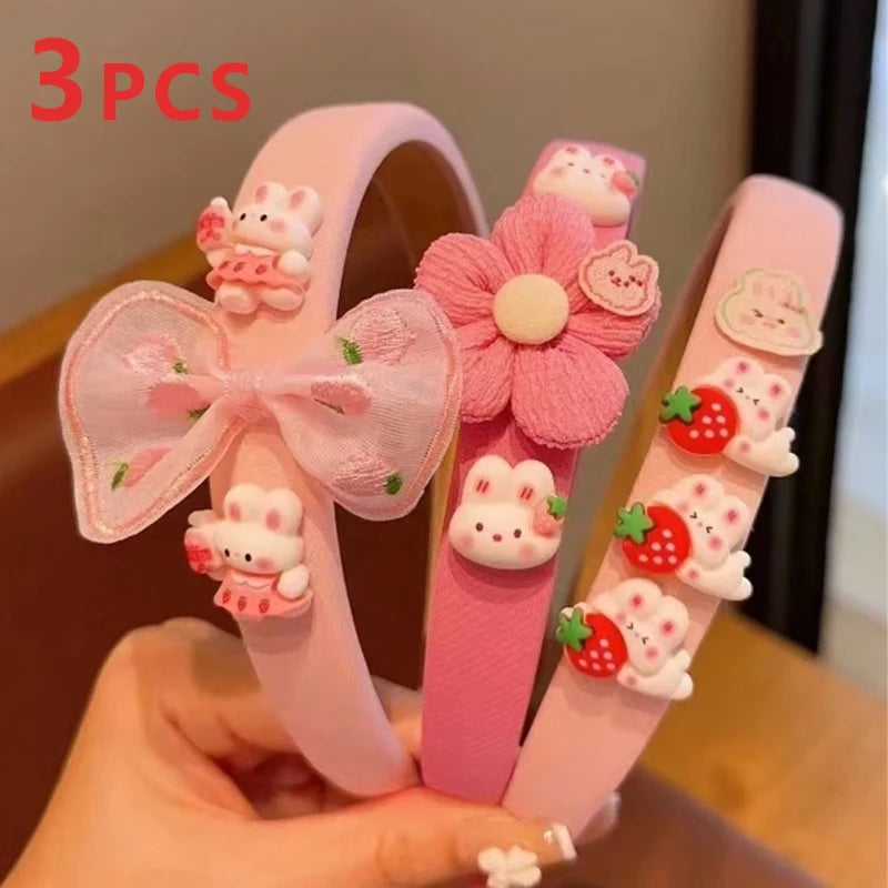 Serre-tête Bébé Fille – Motif Lapin & Fleur, Mignon et Confortable