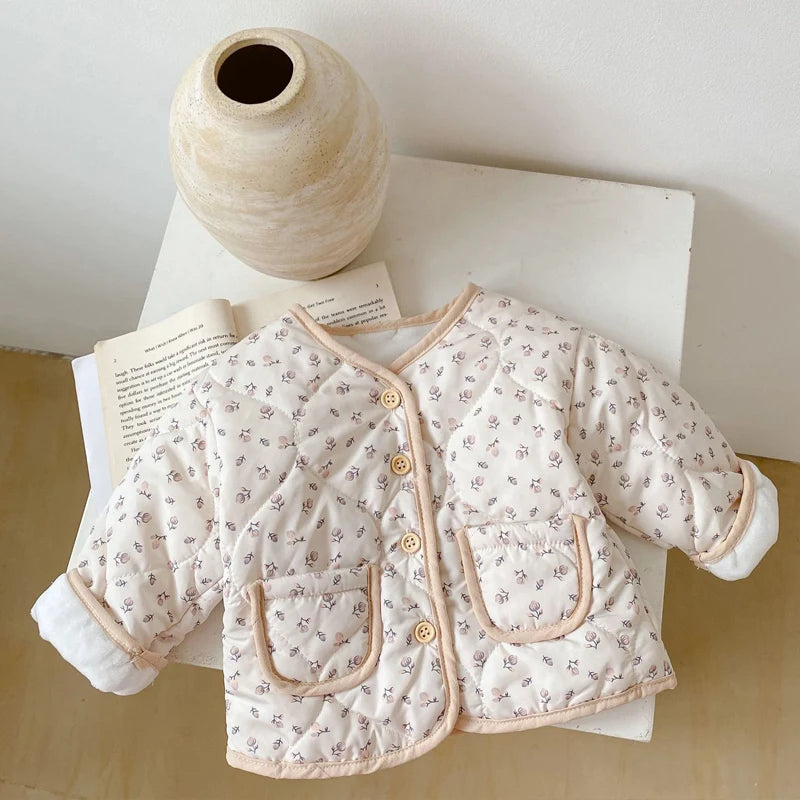 Cardigan Bébé Fille – Épais & Confortable | 0-3 ans | Automne & Hiver