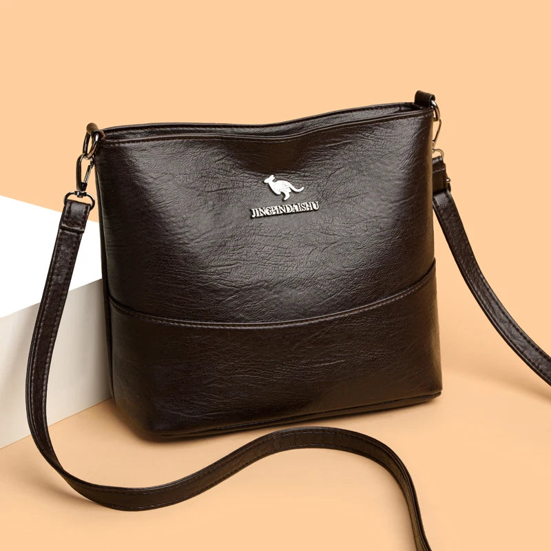 Sac à Main Femme Spacieux Chic - Cuir Souple Bandoulière Ajustable Multi-Poches