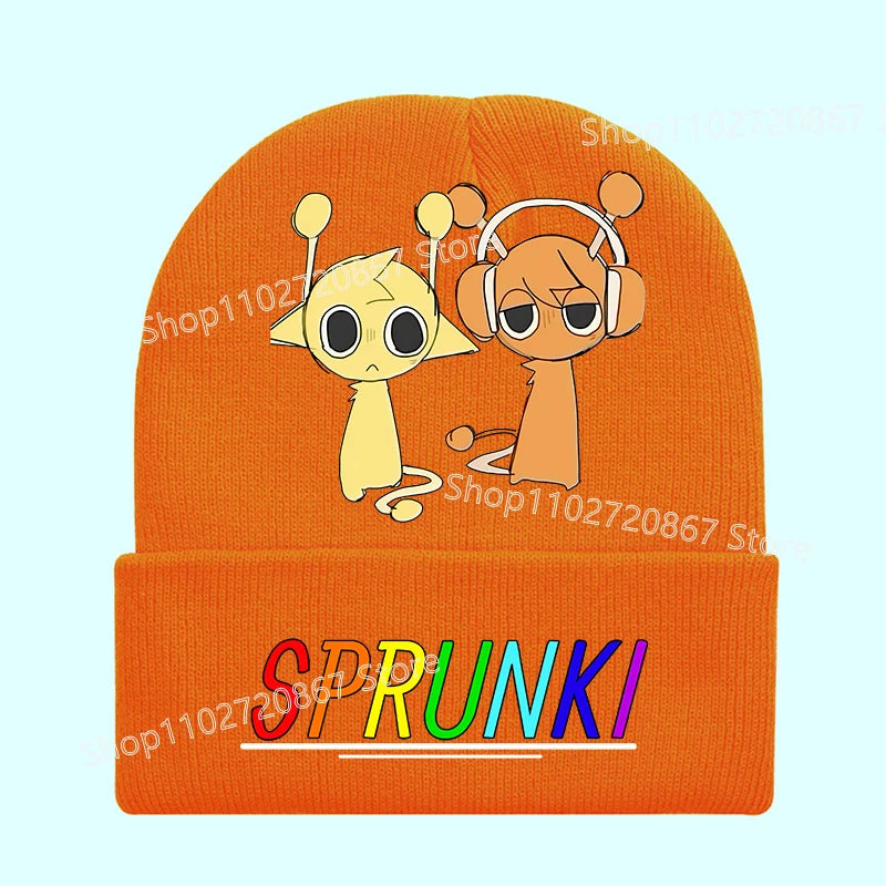 Bonnet Sprunki Enfant - Chapeau Tricoté Tendance Hiver Chaud