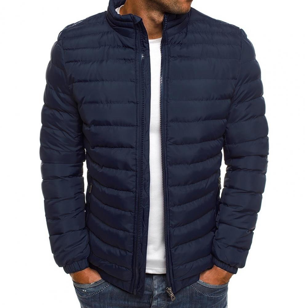 Veste Matelassée Homme Élégante - Blouson Casual Col Montant