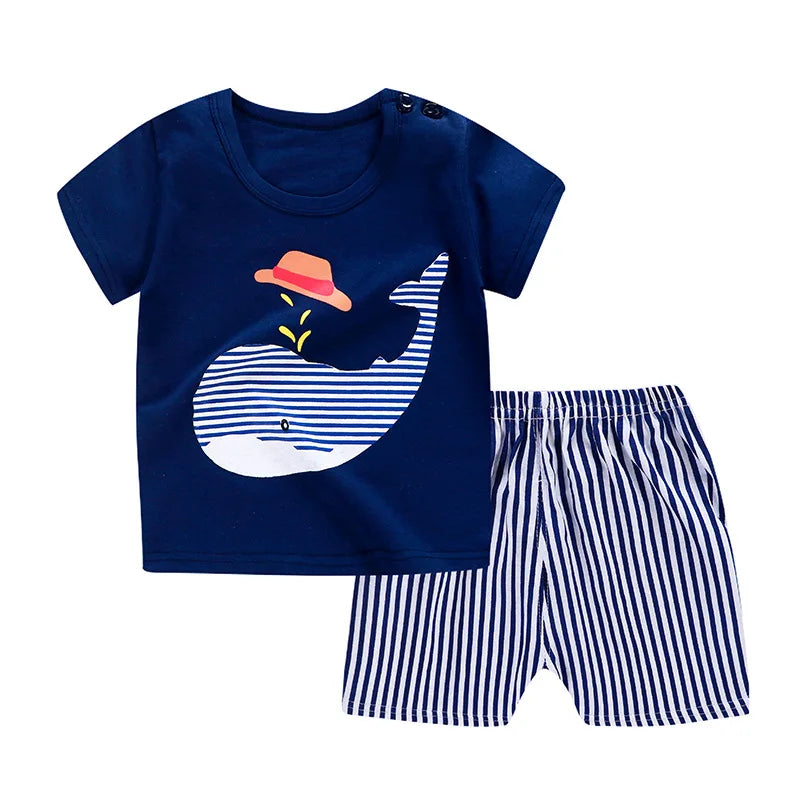 Ensemble Winnie l'Ourson Enfant Été 2 Pièces - T-shirt Manches Courtes + Short Garçon
