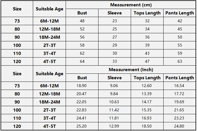 Pyjama Enfant Garçon Fille - Ensemble 2 Pièces Cartoon Manches Longues
