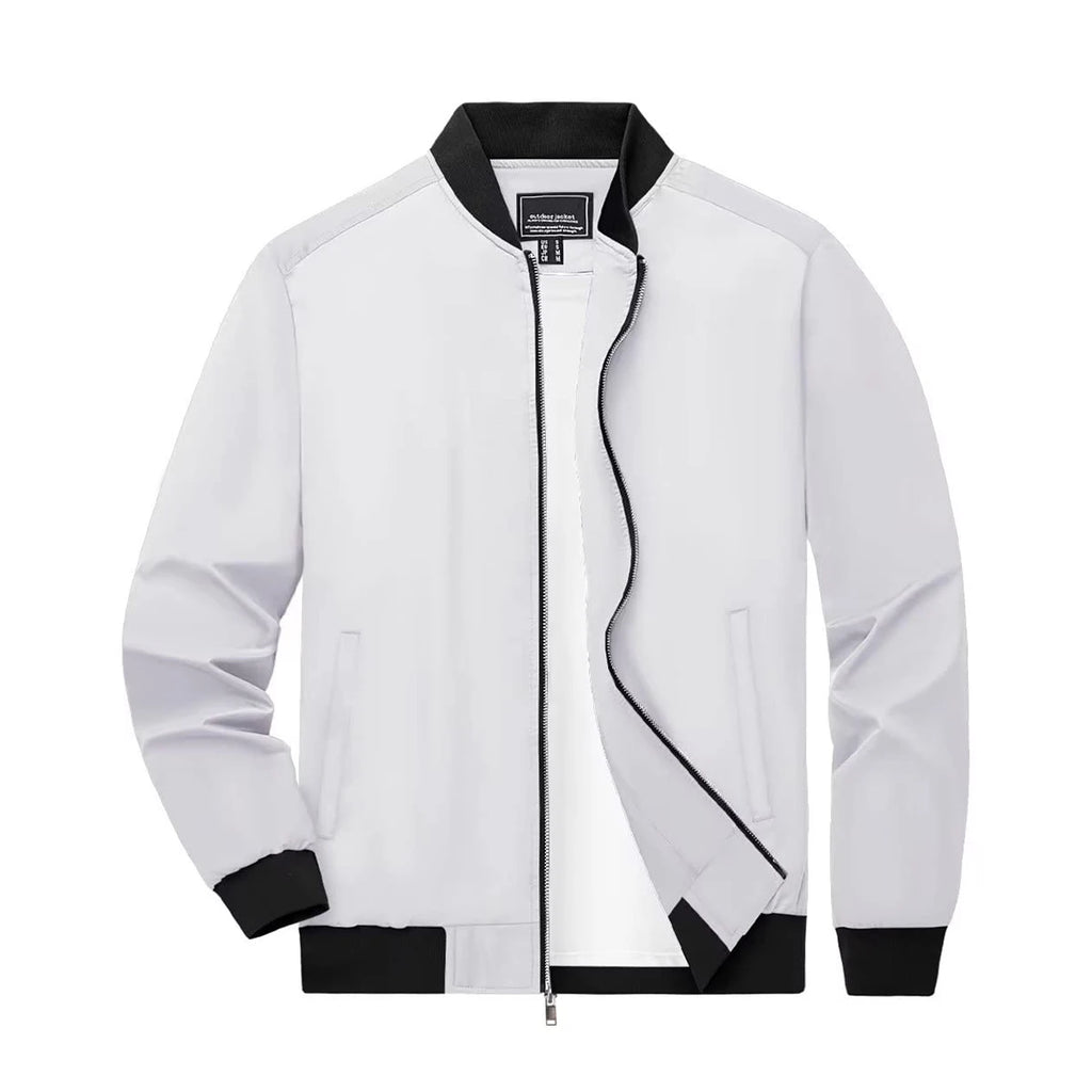 Veste Homme Bomber Légère - Coupe-Vent Imperméable Sport Outdoor