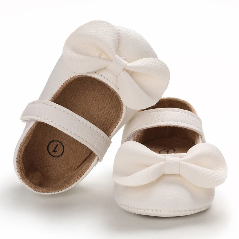 Chaussures Bébé Princesse – Souples & Antidérapantes | 0-18 mois 👶✨