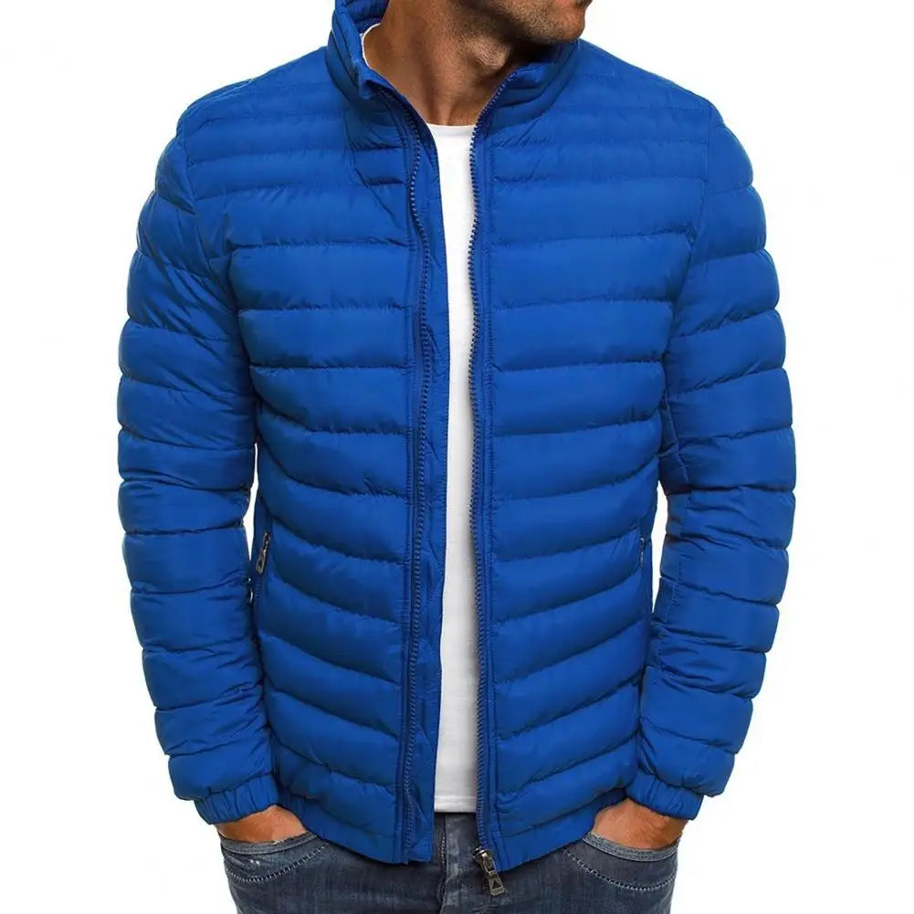 Veste Matelassée Homme Élégante - Blouson Casual Col Montant