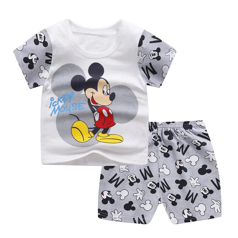 Ensemble Winnie l'Ourson Enfant Été 2 Pièces - T-shirt Manches Courtes + Short Garçon
