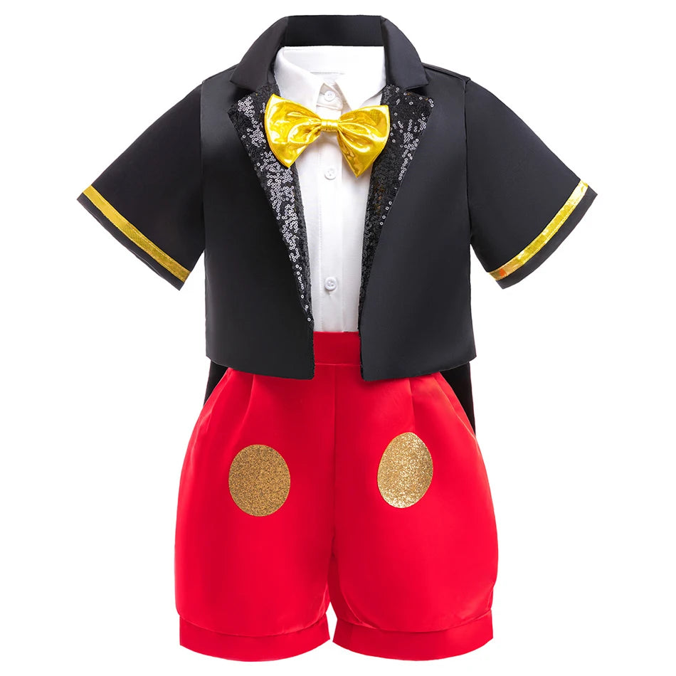 Déguisement Enfant Mickey – Costume Cosplay Anniversaire, Halloween & Fêtes (4-6 ans)
