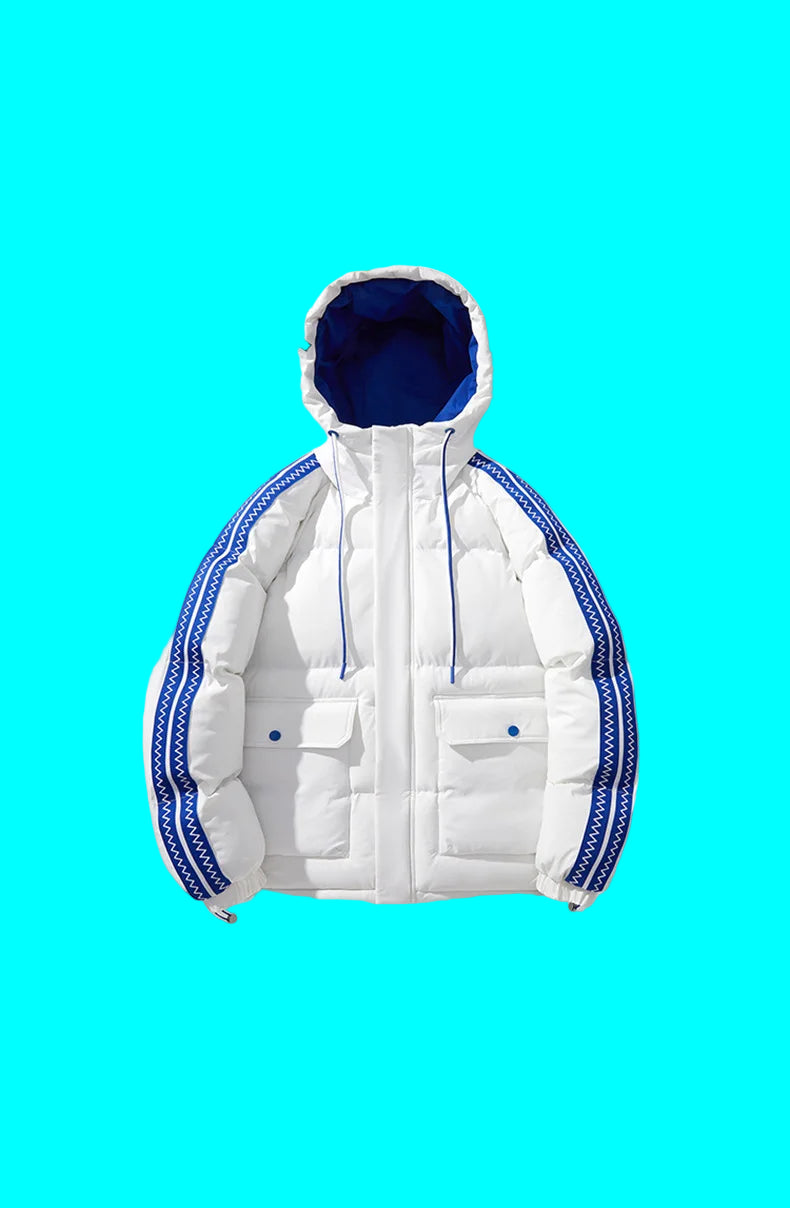 Veste Homme Hiver 2025 - Manteau Matelassé Capuche Chaud Ample
