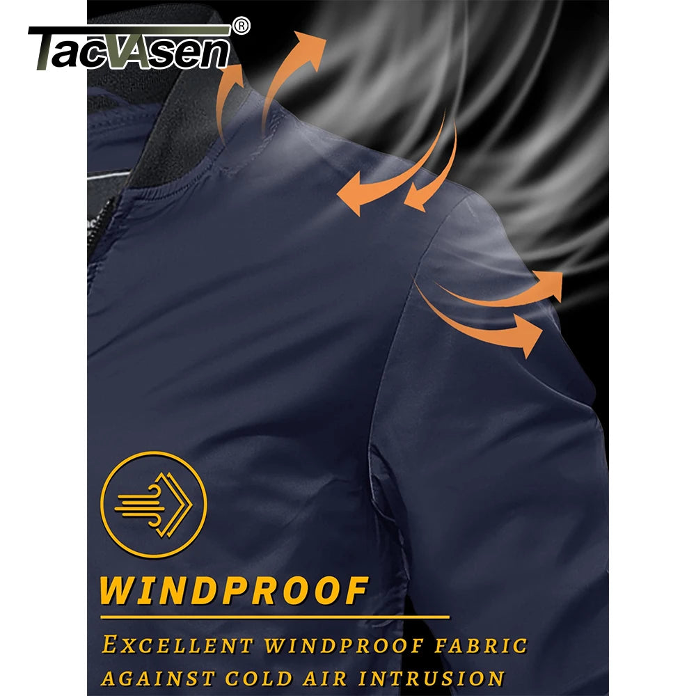 Veste Homme Bomber Légère - Coupe-Vent Imperméable Sport Outdoor