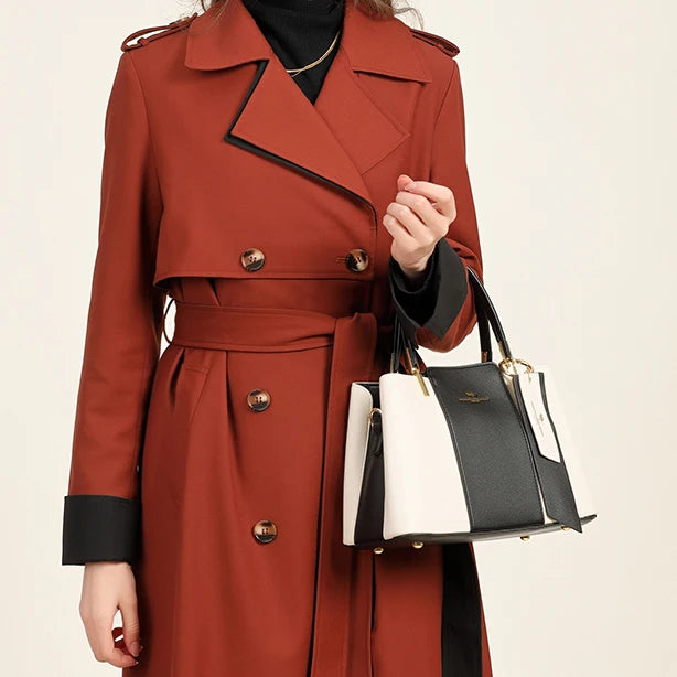 Sac à Main Femme Grande Capacité - Cuir Souple Imprimé Bandoulière Crossbody