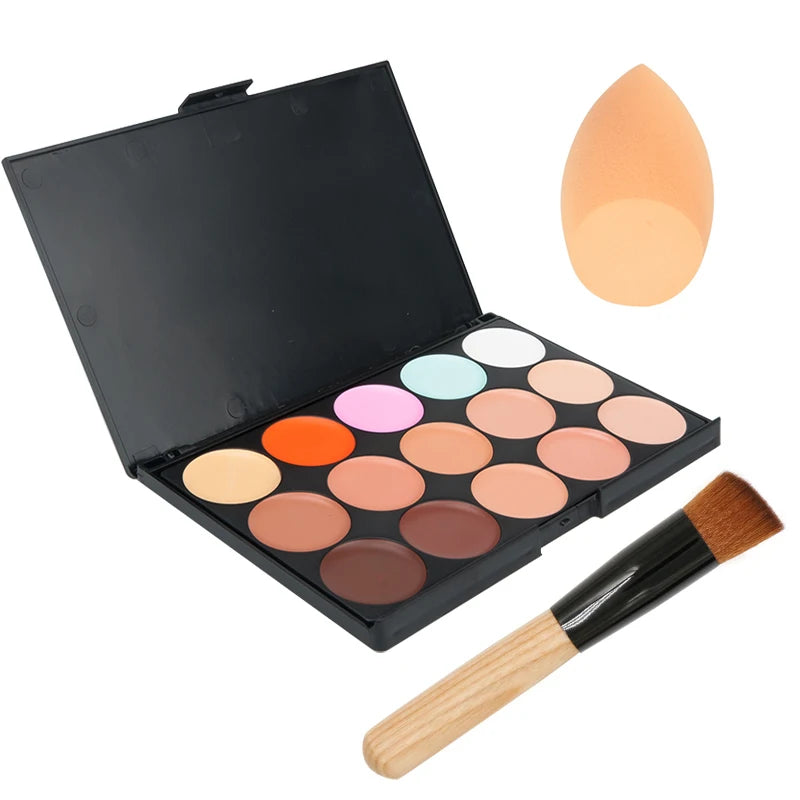 Palette Correcteur 15 Couleurs - Anticerne Camouflage Professionnel Contouring
