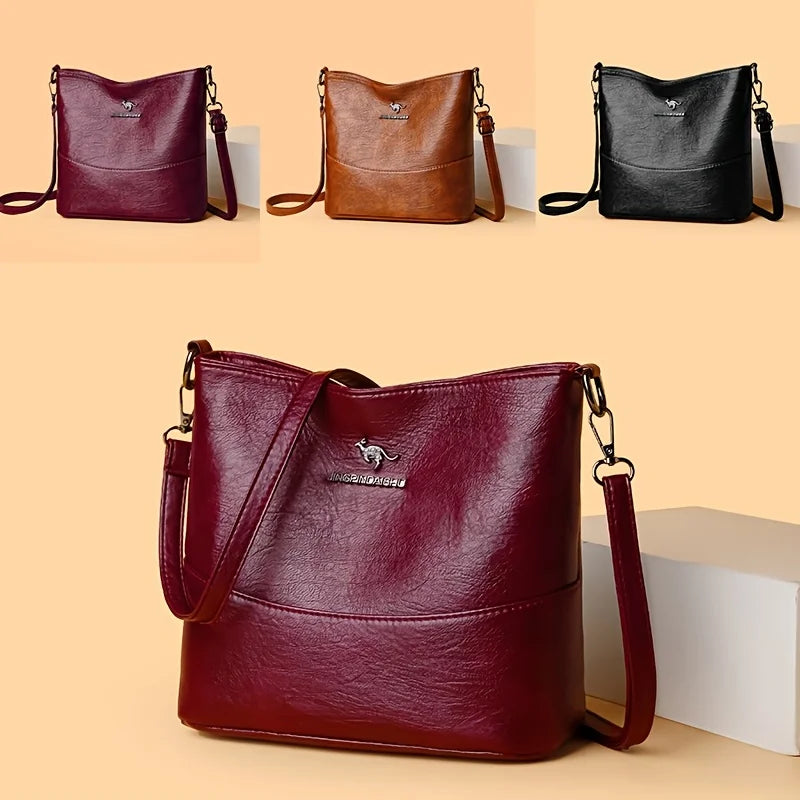 Sac à Main Femme Spacieux Chic - Cuir Souple Bandoulière Ajustable Multi-Poches