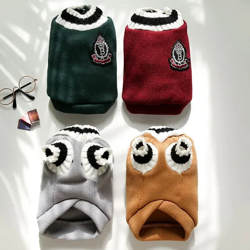 Pull pour chien chaud Vêtements d’hiver Col roulé Tricoté Chat Chiot Vêtements Costume pour petits chiens Chihuahua Tenue Pulls Gilet