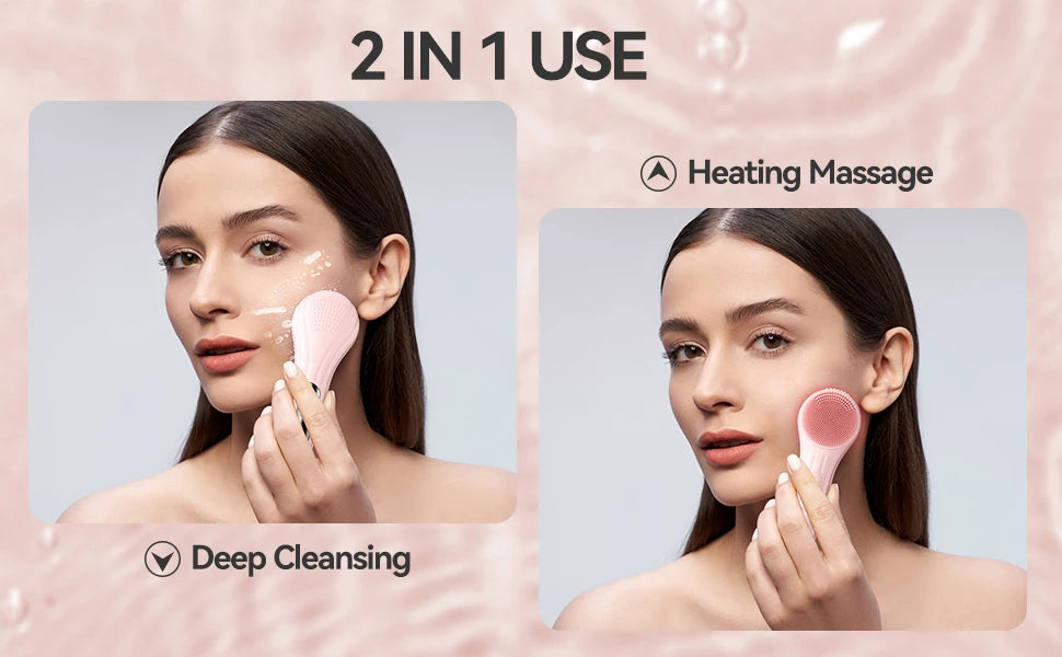 Brosse Nettoyante Faciale Sonique Rechargeable - Exfoliation et Nettoyage Profond