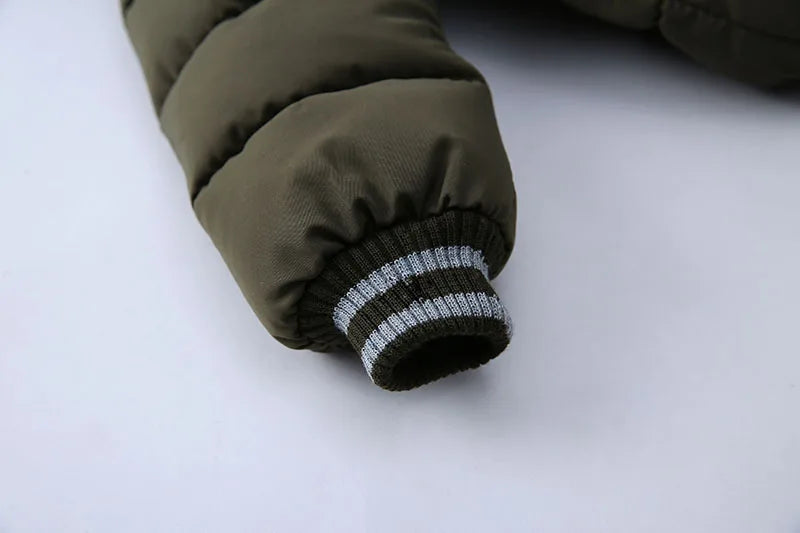 Veste Enfant Col Fourrure - Manteau Hiver Chaud à Capuche 2-6 Ans