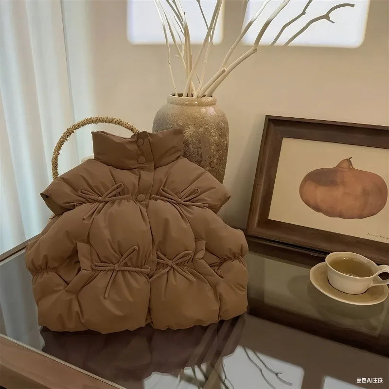 Gilet Sans Manches Bébé Fille 2-7 ans - Chaud et Confortable Hiver