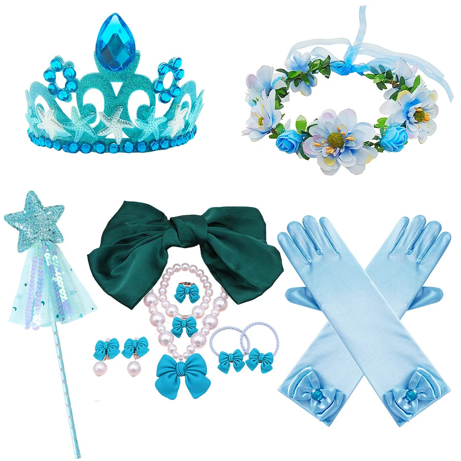 Robe Fille Pamabibi à Col Claudine – Manches Longues, Motif Imprimé, Style Original