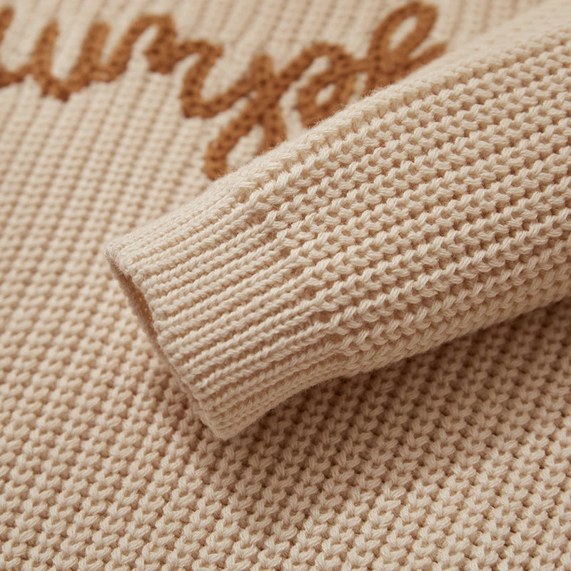 Pull Tricoté Bébé & Enfant – Automne/Hiver – Style Citrouille 🎃 Confort & Douceur