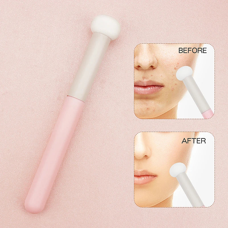 Set Pinceaux Maquillage Doux et Éponge - Correcteur Fond de Teint Lèvres