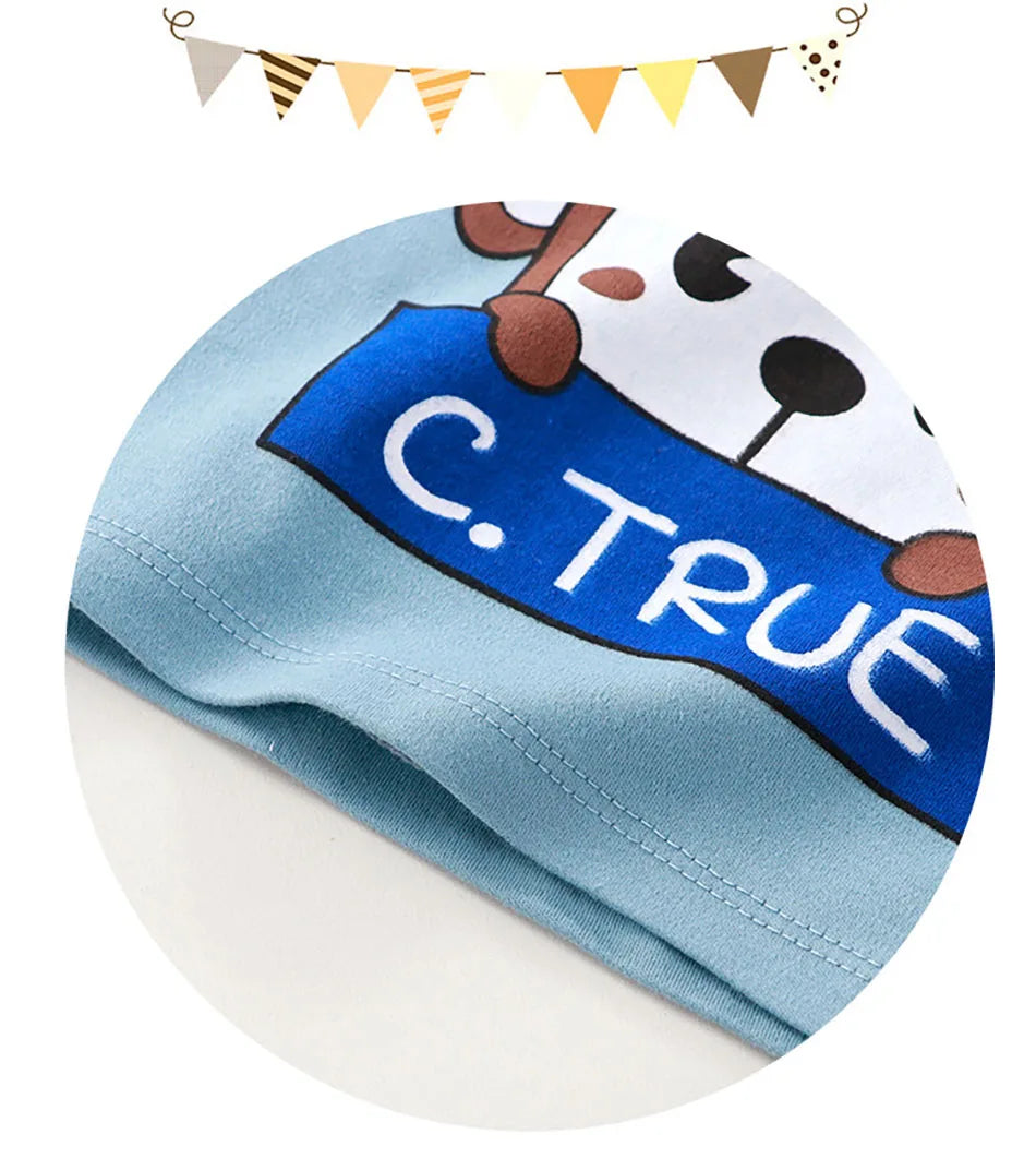 Pyjama Coton Enfant Unisexe - Ensemble Chaud Motifs Cartoon