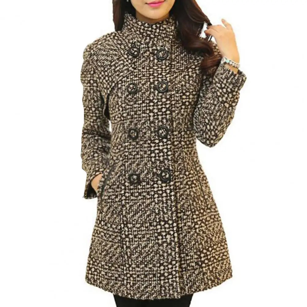 Cardigan Élégant en Tweed pour Femme - Veste Vintage Automne Hiver