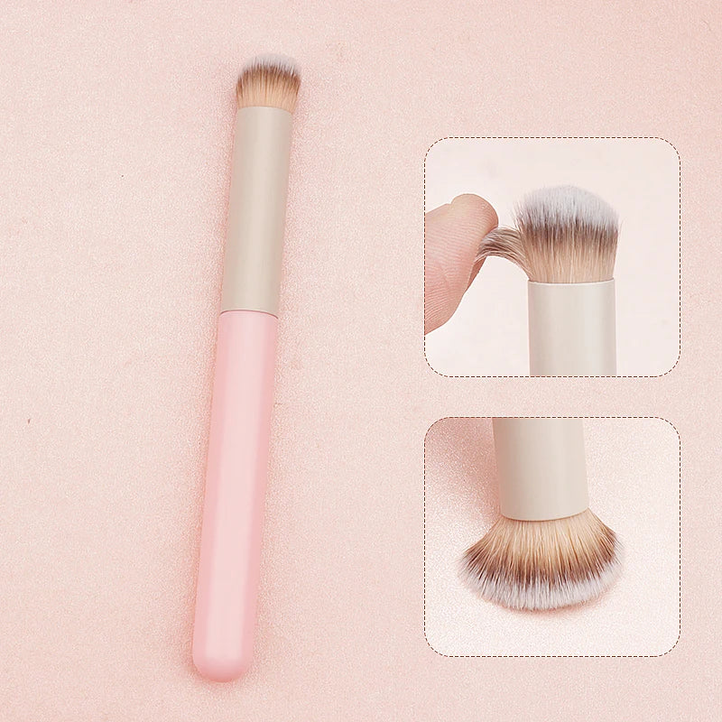 Set Pinceaux Maquillage Doux et Éponge - Correcteur Fond de Teint Lèvres