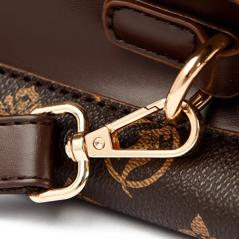 Sac à Main Femme Grande Capacité - Cuir Souple Imprimé Bandoulière Crossbody