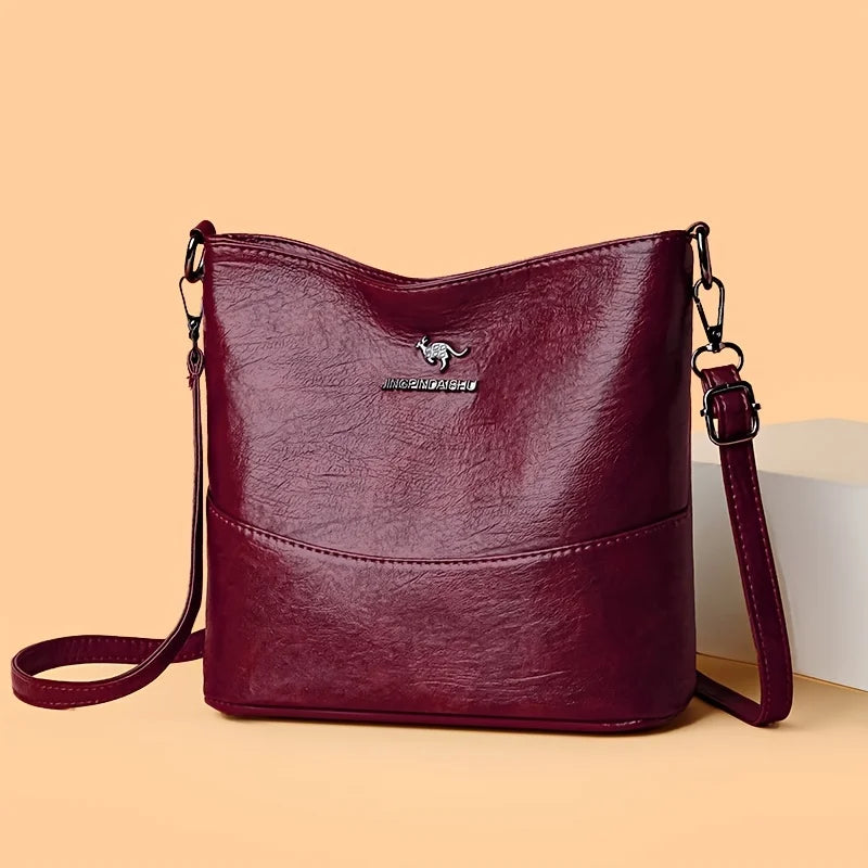 Sac à Main Femme Spacieux Chic - Cuir Souple Bandoulière Ajustable Multi-Poches