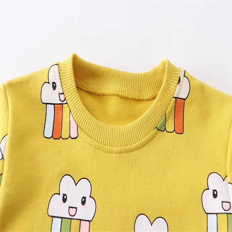 Sweat Enfant Garçon & Fille – Hiver & Printemps | Motifs Animaux et Fun | Confort & Style 2-7 Ans