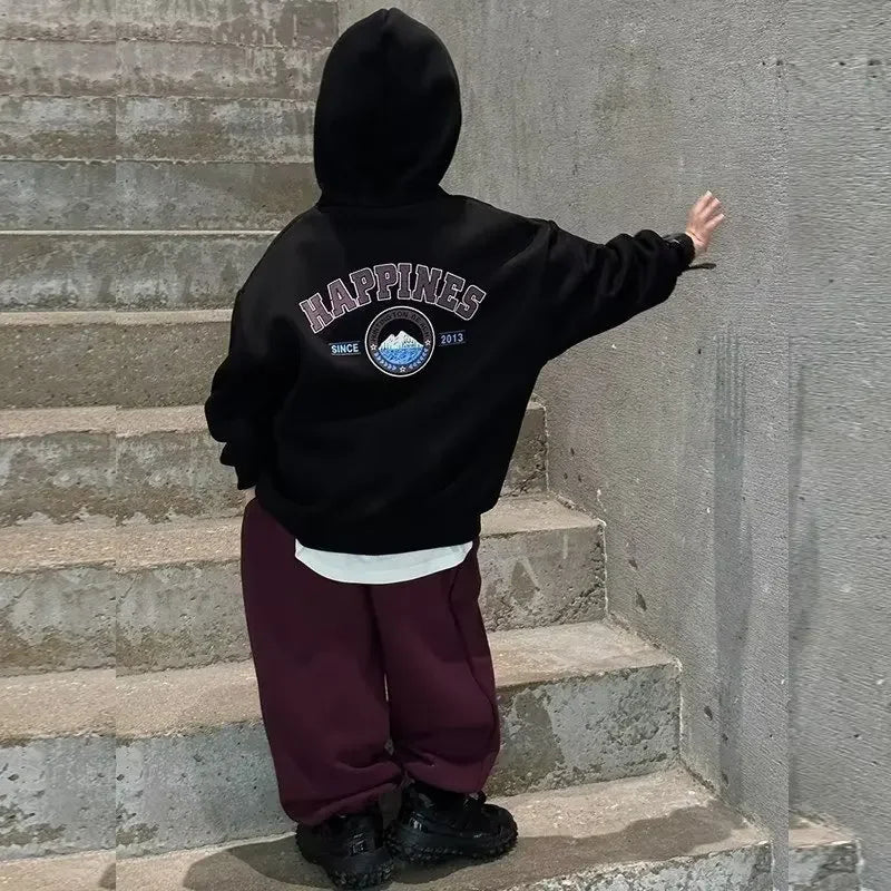 Sweat à Capuche Oversize Enfant – Nouvelle Collection 2025 | Streetwear Garçon & Fille | Chaud, Doux & Tendance