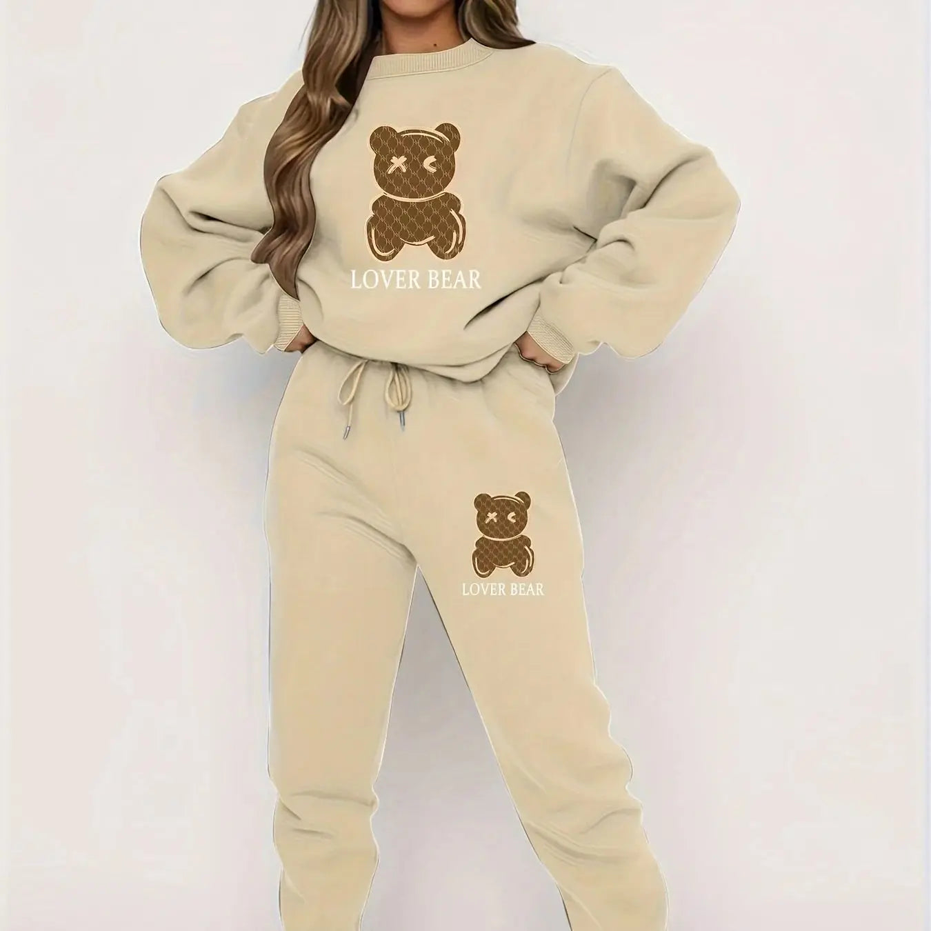 Ensemble pull noir automne hiver coupe ample pour femme