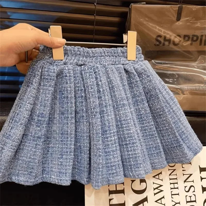 Ensemble Chic Fille 2 Pièces – Veste + Jupe | Style Princesse Élégant | Automne & Printemps 2025