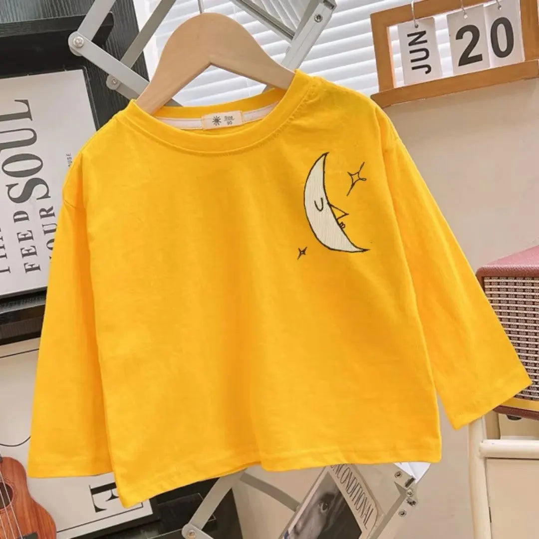 2025 T-shirt Enfant Manches Longues – Coloré & Confortable (2-8 ans)