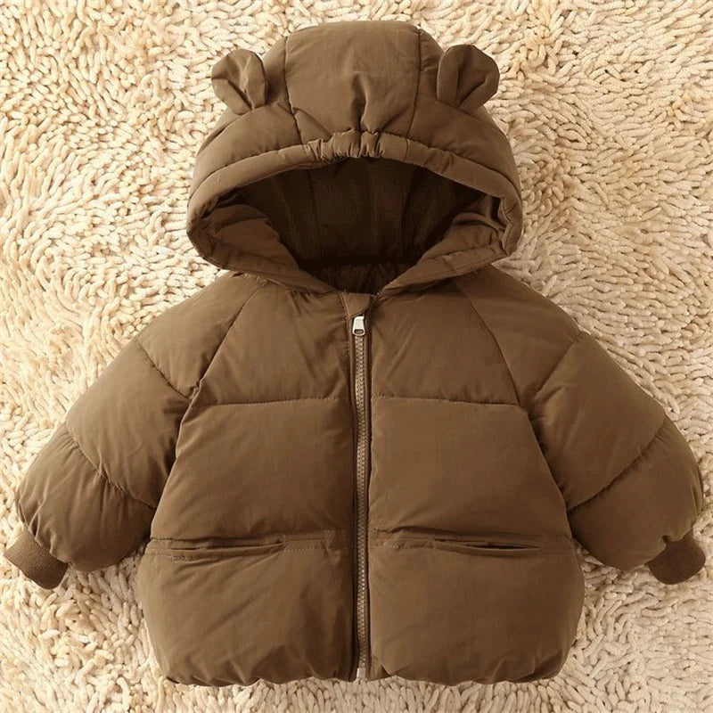 Doudoune Enfant Hiver - Manteau Chaud à Capuche Garçon Fille