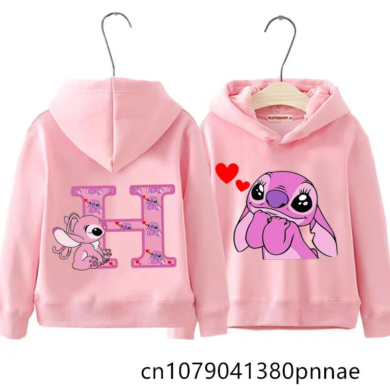 Sweat à Capuche Enfant Lilo et Stitch - Hoodie Mode Automne Hiver