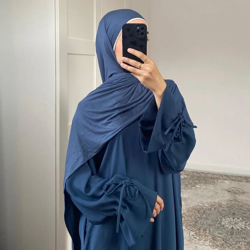 Abaya Musulmane Élégante - Robe Modeste Ramadan Dubai - MH KINDIA SHOP
