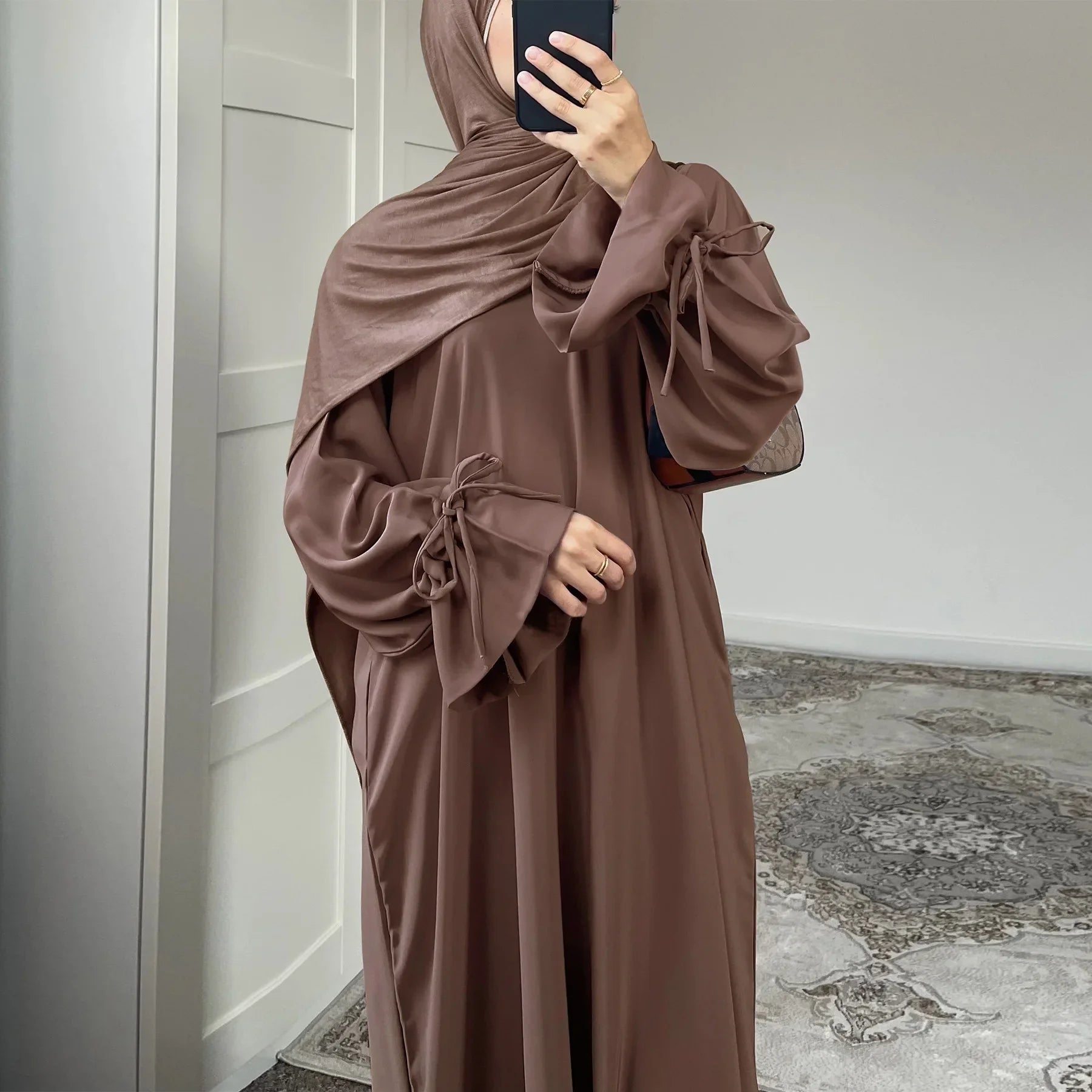 Abaya Musulmane Élégante - Robe Modeste Ramadan Dubai - MH KINDIA SHOP