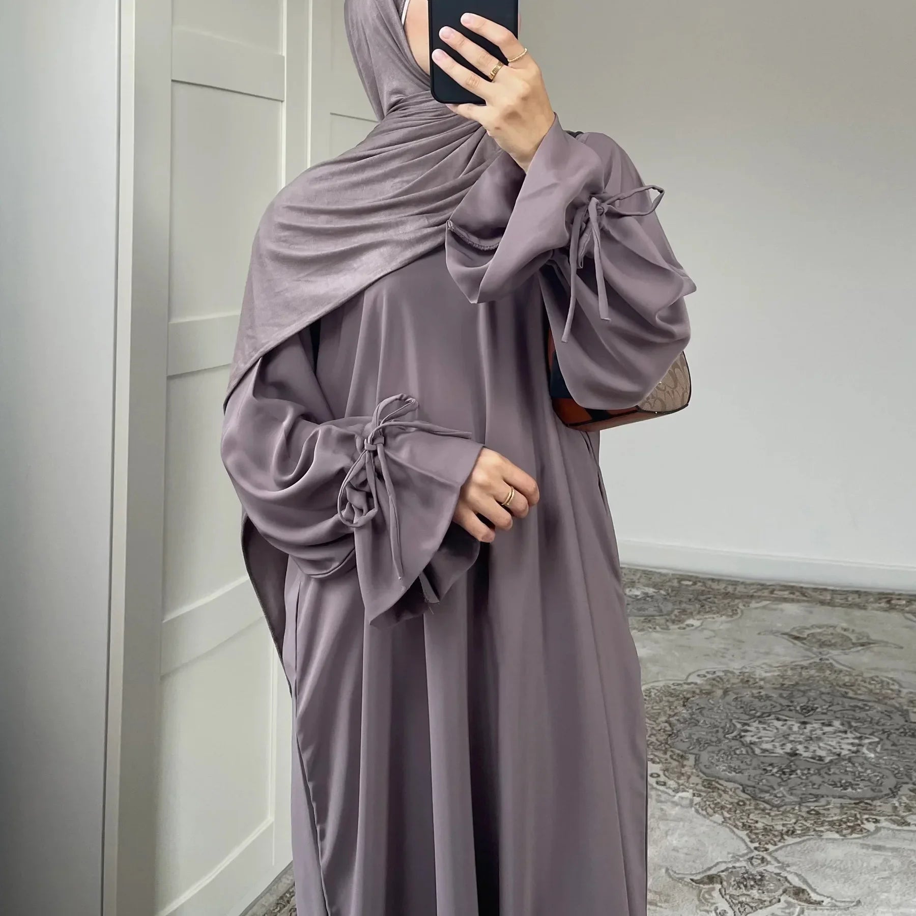 Abaya Musulmane Élégante - Robe Modeste Ramadan Dubai - MH KINDIA SHOP