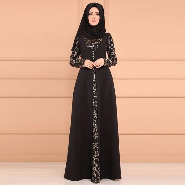 Abaya Musulmane Ramadan - Robe Longue Dubai Kaftan Maroc Turquie - MH KINDIA SHOP